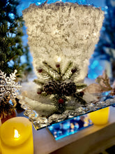 Load image into Gallery viewer, 28cmH Snowy LED Christmas Hat Topper