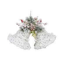 Load image into Gallery viewer, 42cmL Snowy LED Double Christmas Bells