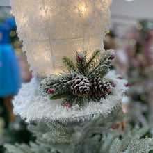 Load image into Gallery viewer, 28cmH Snowy LED Christmas Hat Topper