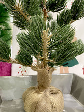 Load image into Gallery viewer, Frosted Pine Burlap Wrapped Real Touch Grey (70cmH)