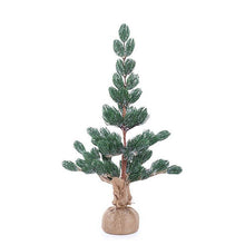 Load image into Gallery viewer, Frosted Pine Burlap Wrapped Real Touch Grey (70cmH)