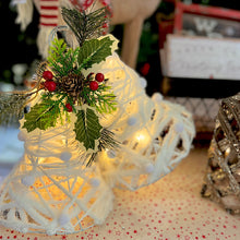 Load image into Gallery viewer, 42cmL Snowy LED Double Christmas Bells