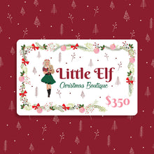 Load image into Gallery viewer, $350 Little Elf Christmas Boutique Gift Cards