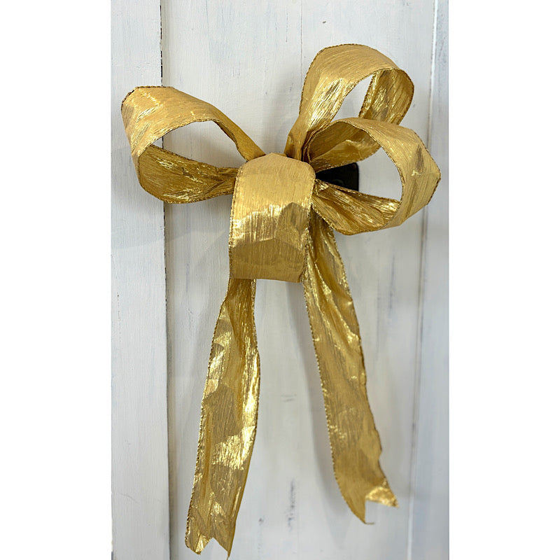 Custom handmade gold small bow