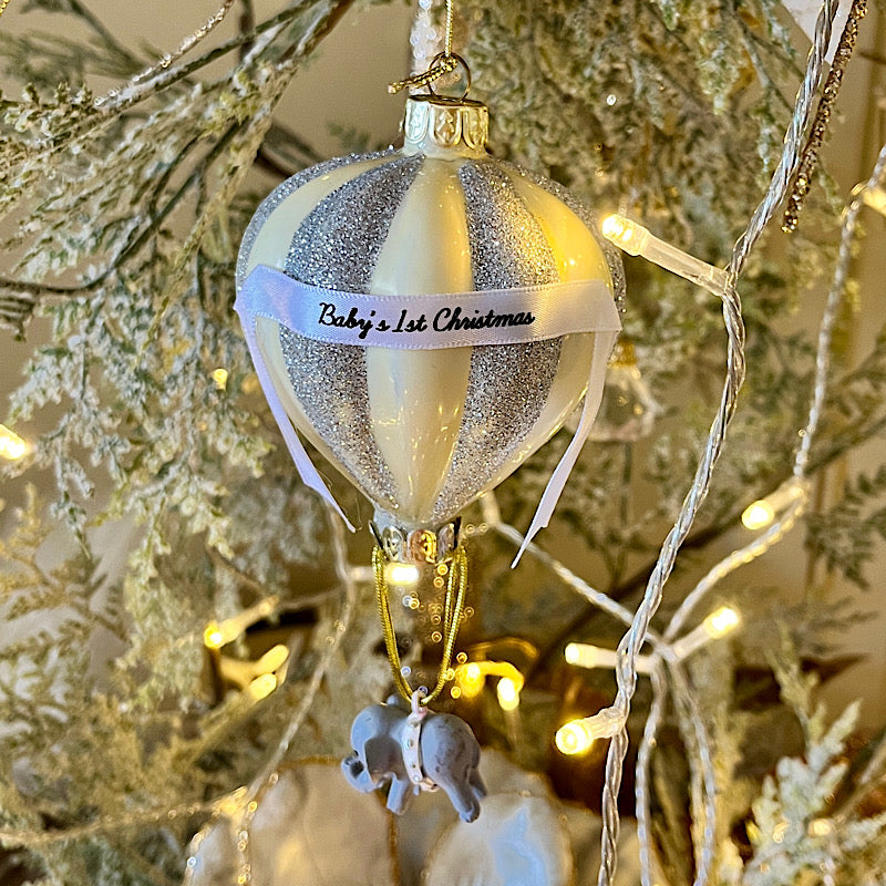 Baby’s First Christmas Unisex  Lemon Balloon Hanging