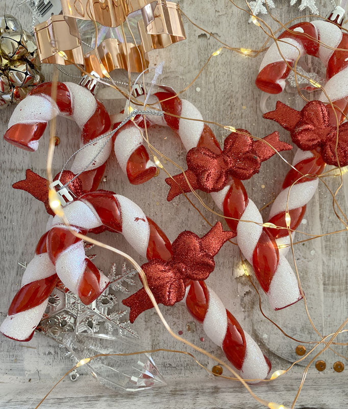 15cmH Hanging Candy Cane Christmas Decoration