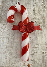 Load image into Gallery viewer, 15cmH Hanging Candy Cane Christmas Decoration
