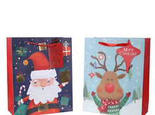 Load image into Gallery viewer, Large Kids Santa/Reindeer Gift Bag
