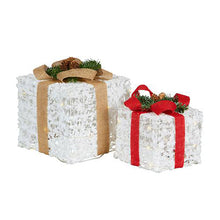 Load image into Gallery viewer, 20/15cmH LED White Gift boxes
