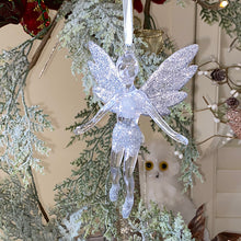 Load image into Gallery viewer, Silver Flying Fairy Tree Decoration
