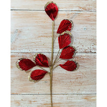 Load image into Gallery viewer, Burgundy Velvet Leaf Stem
