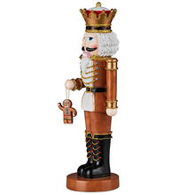 Load image into Gallery viewer, 30cmH Gingerbread Christmas Nutcracker
