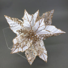 Load image into Gallery viewer, White Gold Edge Poinsettia
