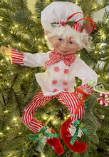 Load image into Gallery viewer, 46cmH Candy Cane Chef Christmas Elf
