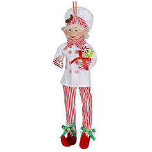 Load image into Gallery viewer, 46cmH Candy Cane Chef Christmas Elf
