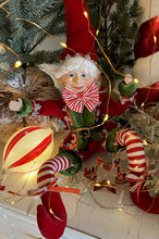 Load image into Gallery viewer, 46cmH Red/Green Christmas Elf
