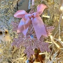 Load image into Gallery viewer, Pink Snowflake With Ribbon
