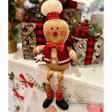 Load image into Gallery viewer, Sitting Gingerbread with with snowflake
