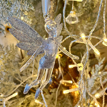 Load image into Gallery viewer, Silver Flying Fairy Tree Decoration
