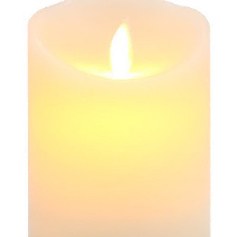 Ivory LED Candle  Flameless 7.5cm x 10cm