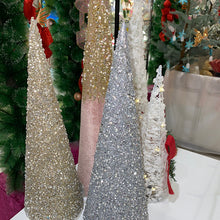 Load image into Gallery viewer, Silver or Gold Christmas  Cone Tree
