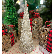 Load image into Gallery viewer, Silver or Gold Christmas  Cone Tree
