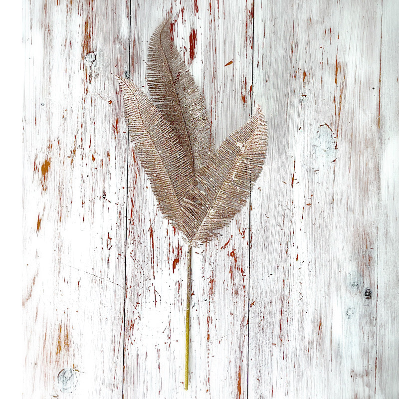 ROSE GOLD FERN STEM