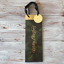 Load image into Gallery viewer, Wine Bottle Gift Bag Navy or Green
