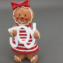 Load image into Gallery viewer, Gingerbread Girl Holding Joy
