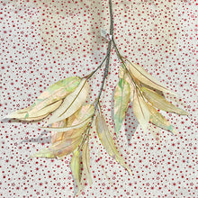 Load image into Gallery viewer, Gold Eucalyptus Leaf Stem
