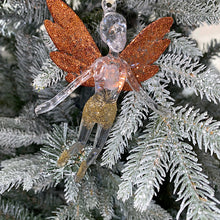 Load image into Gallery viewer, Rose Gold Champagne flying Fairy Tree Decoration
