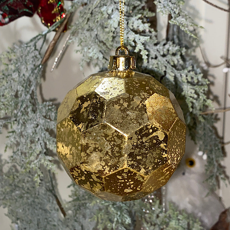 Mercury Finish Gold Baubles