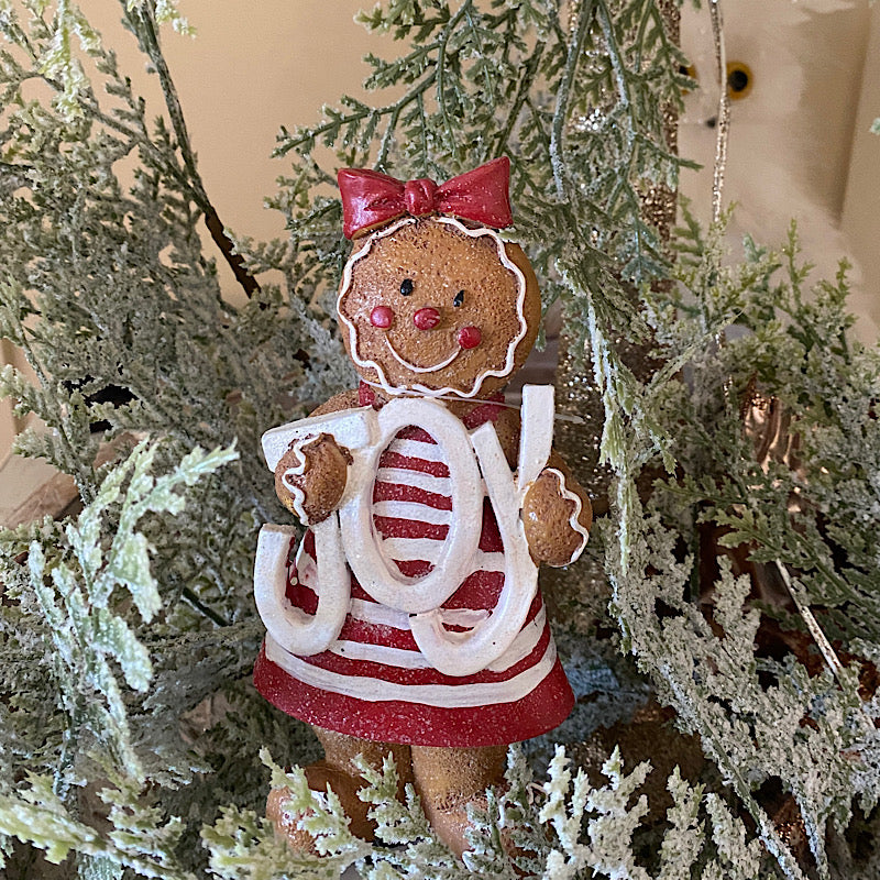 Gingerbread Girl Holding Joy