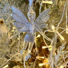 Load image into Gallery viewer, Silver Flying Fairy Tree Decoration
