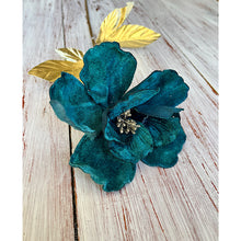 Load image into Gallery viewer, Emerald Green Velour Flower
