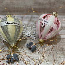 Load image into Gallery viewer, Baby&#39;s 1st  Christmas  Pink Baloon Hanging  Ornament
