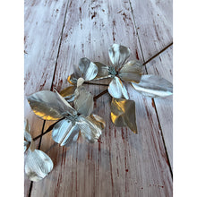 Load image into Gallery viewer, Silver Metallic Blossom Stem
