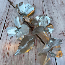 Load image into Gallery viewer, Silver Metallic Blossom Stem
