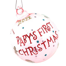 Load image into Gallery viewer, CLEARANCE Baby&#39;s First Christmas Pink 2022 Buable
