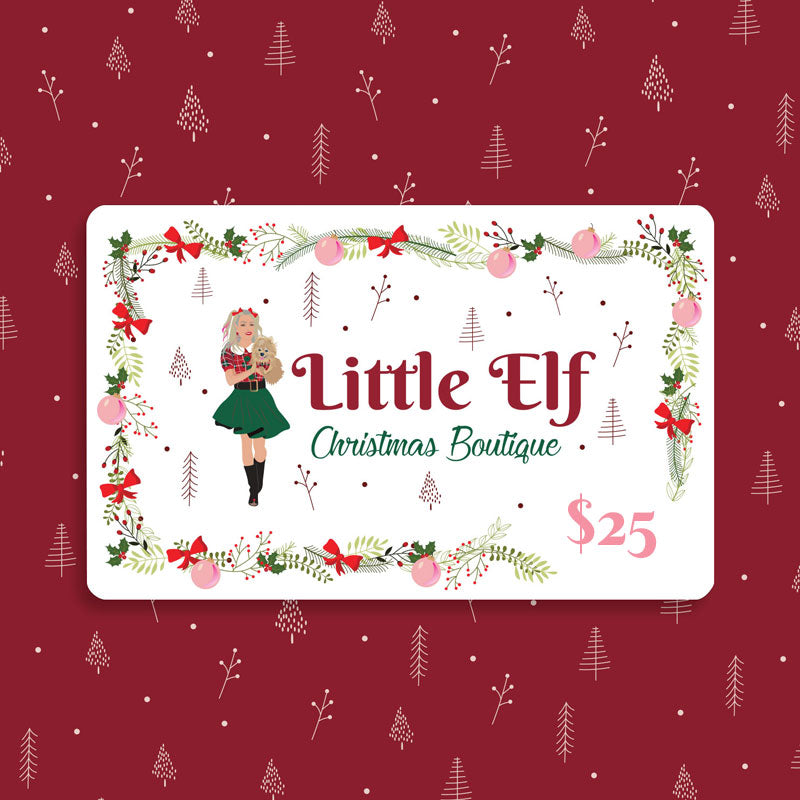 $25 Little Elf Christmas Boutique Gift Cards