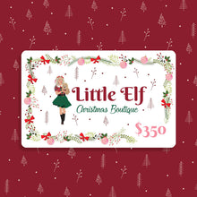 Load image into Gallery viewer, $350 Little Elf Christmas Boutique Gift Cards
